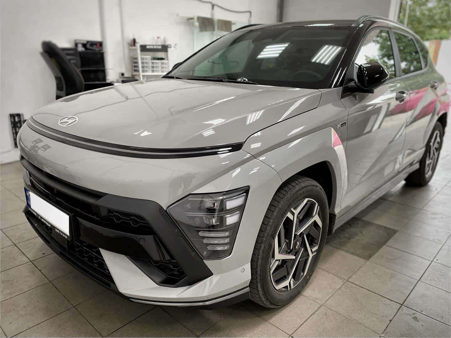 Перетяжка салона Hyundai Kona