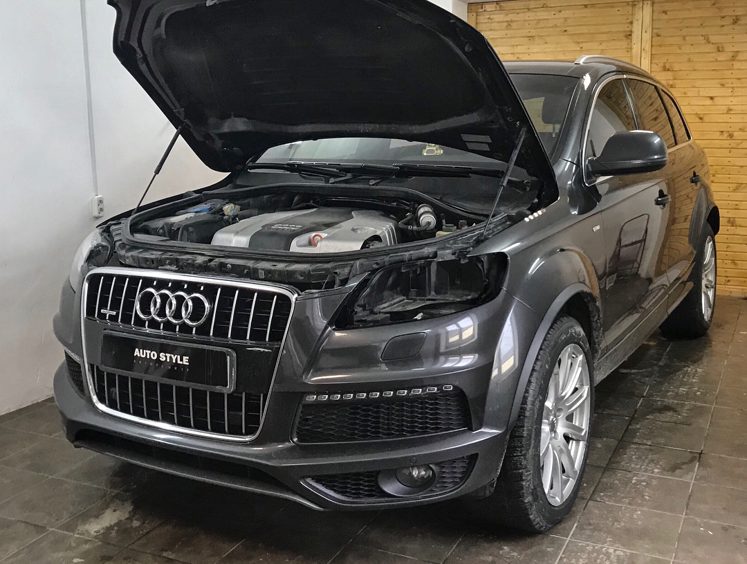Замена Заводских Линз Audi Q7 · Одесса